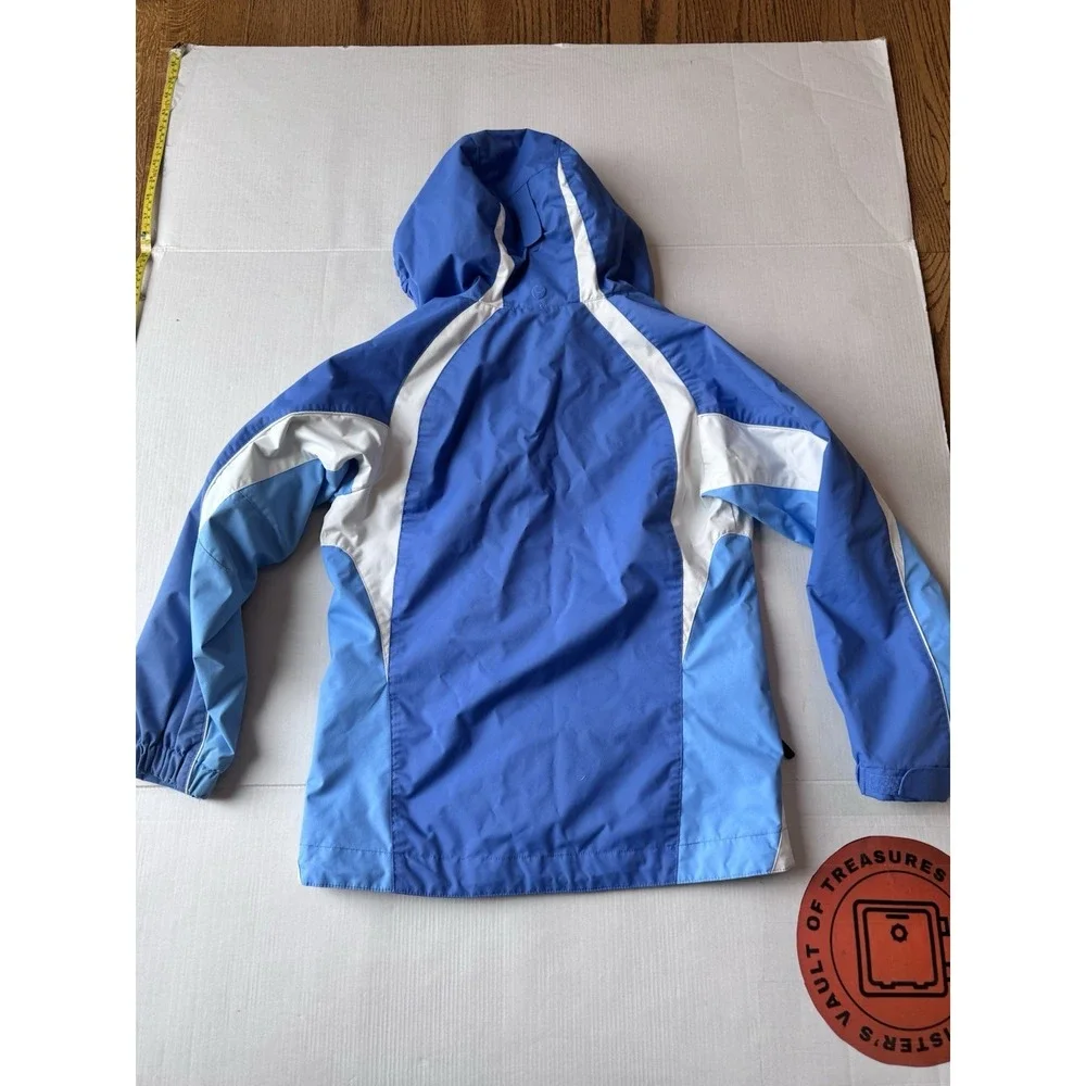 REI Co-Op Insulated Hooded Jacket‎ Youth Girls Med 10-12 Blue Winter Coat